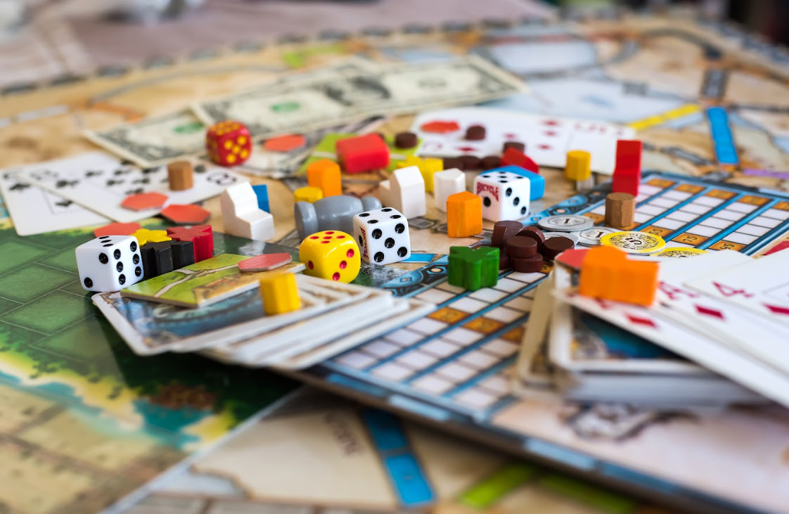 Mesa de juegos ambientada